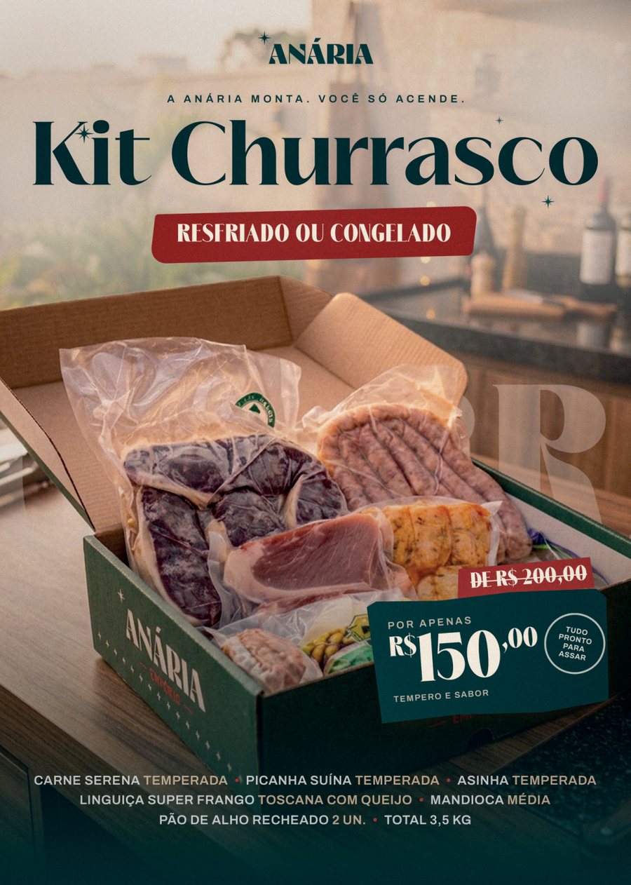 Kit Churrasco, cartaz A4
