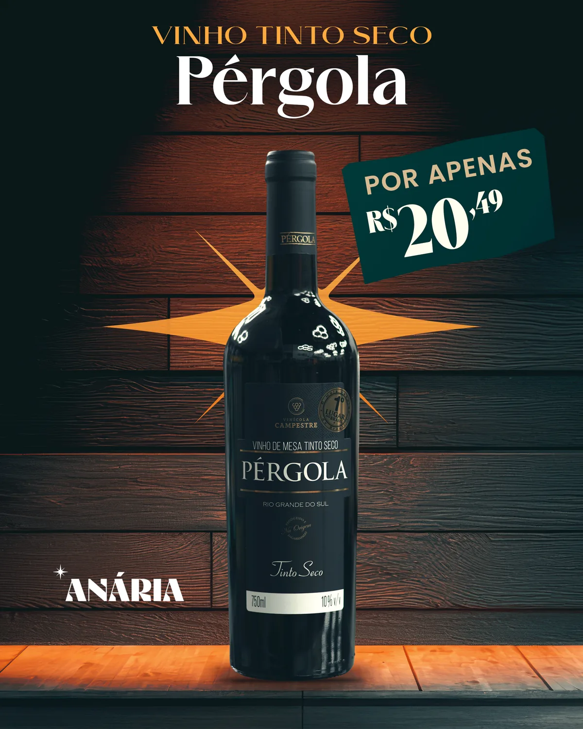Pérgola Tinto Seco, feed