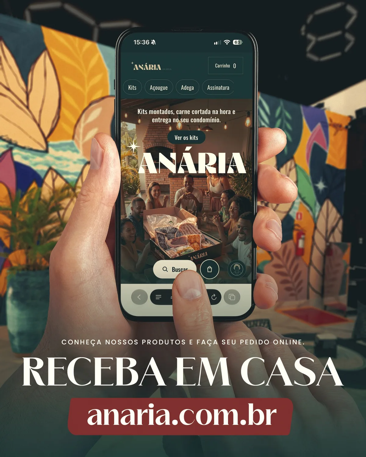 Receba em casa, feed