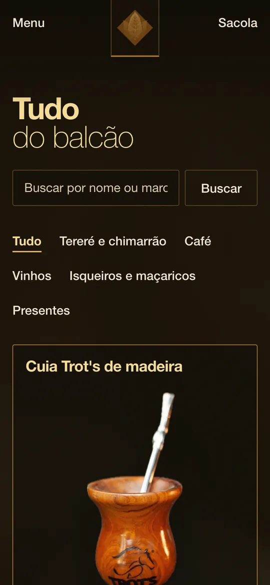 Maninho Tabacaria, versão de celular