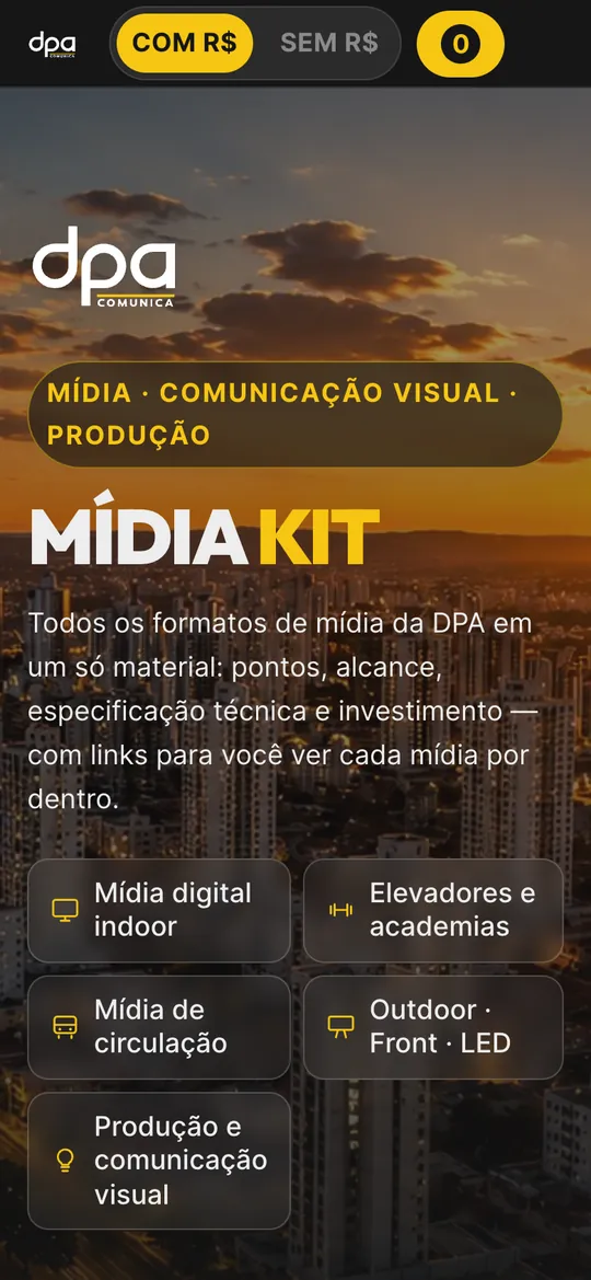 DPA Comunica, versão de celular